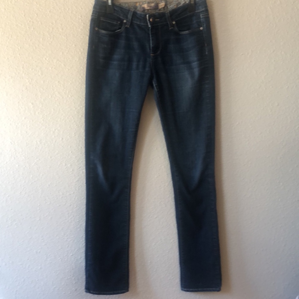 Paige Skyline Skinny Jeans Size 29 Dark Wash Low Rise Stretch Premium Denim